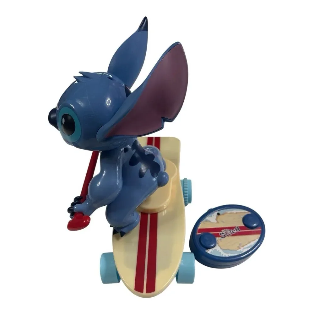 Disney Surfer STITCH Radio Control Skateboard & 360 Spin Tested & Working